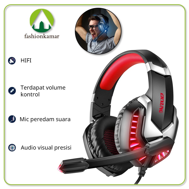 Headphone Gaming Erxung Headset Gaming Headset Original Dua Model