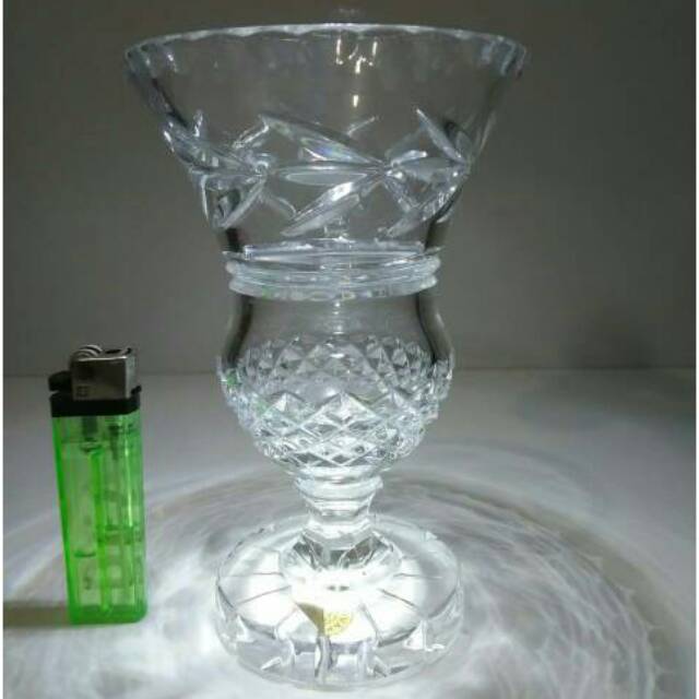 Vas kristal bohemia pajangan antik 2808