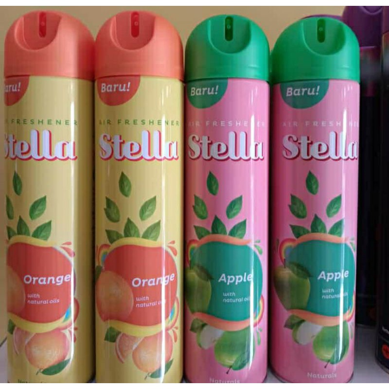 Stella pengharum ruangan semprot 400ml (Orange / Apple)