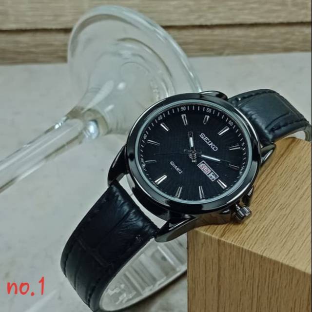 Jam Tangan Wanita Seiko Tali Kulit Tanggal Hari Aktif  - Jam Tangan Wanita Tali Kulit - Seiko Kulit