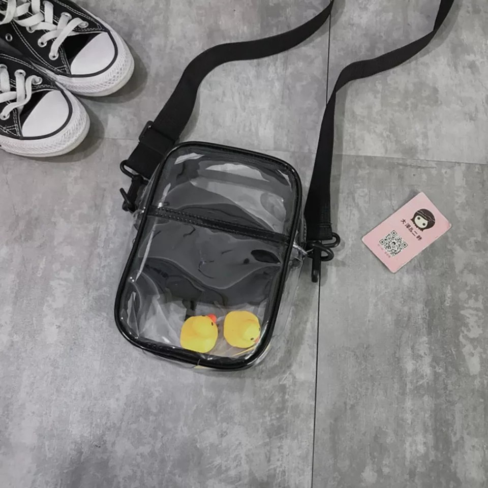 Sling Bag Tas Selempang Transparant Duck Tanpa Bebek NR