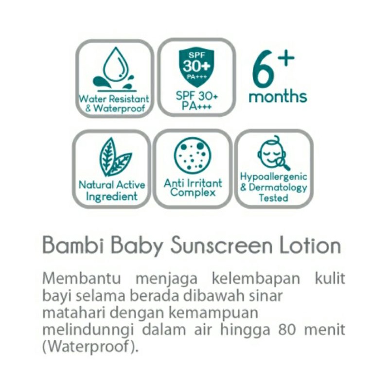 Bambi baby sunscreen lotion 100 ml