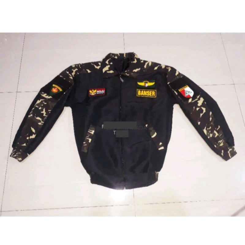 Jaket bomber BANSER kombinasi