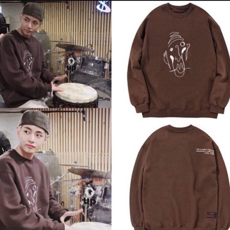 sweater v ,taehyung, sweater oversize, basic sweater