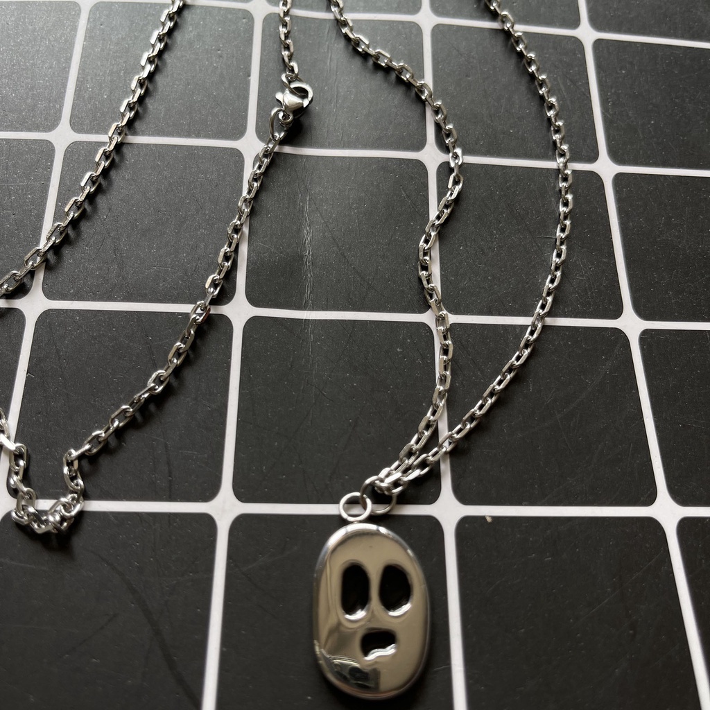 Ghost Face Necklace Accessories Chain Pendant Trend Personality Fashion