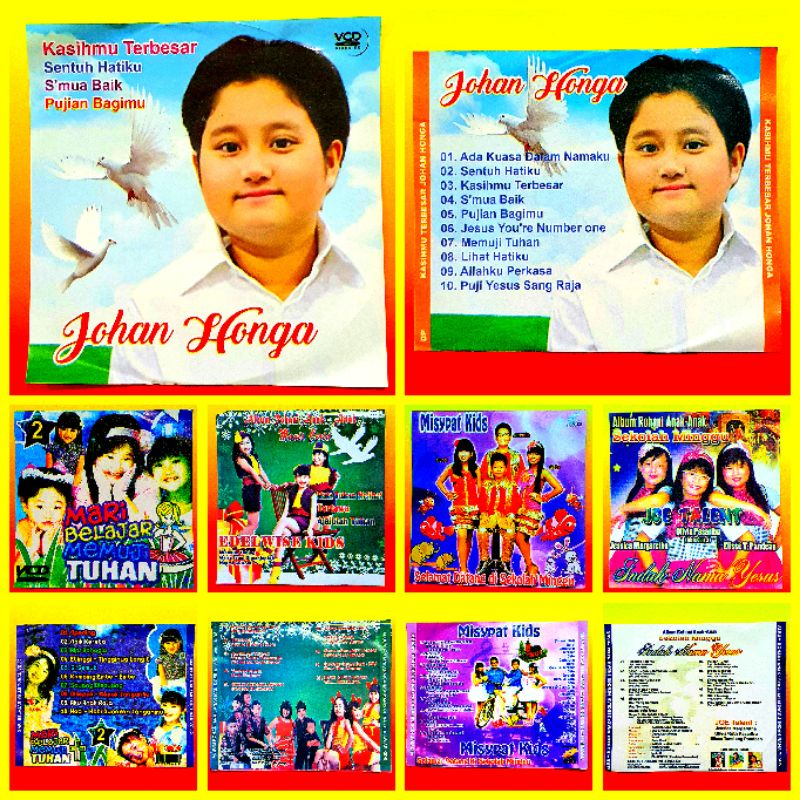 Kaset V C D Video Musik Lagu Sekolah Minggu Sepanjang Masa Album Lagu Rohani Anak Terlaris Lagu Doa Bapa Kami Lagu Tuhan Yesus Lagu Pujian Tuhan Tuhan Yesus Sang