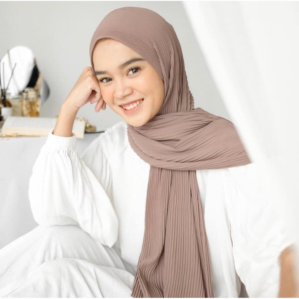 pasmina plisket premium full plisket (bisa cod)