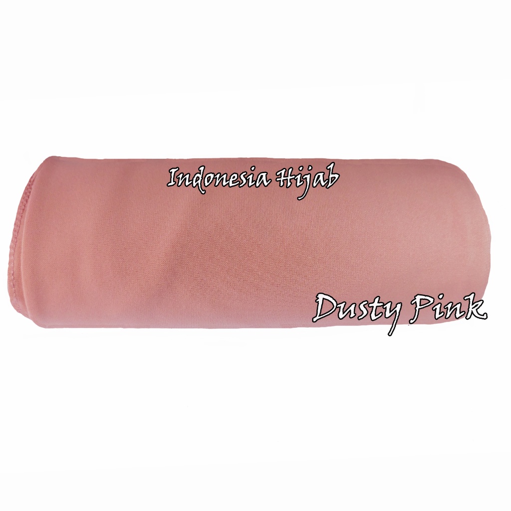 Rok Panjang Jersey Polos Tebal Tidak Nerawang Uk Standart-Dusty Pink