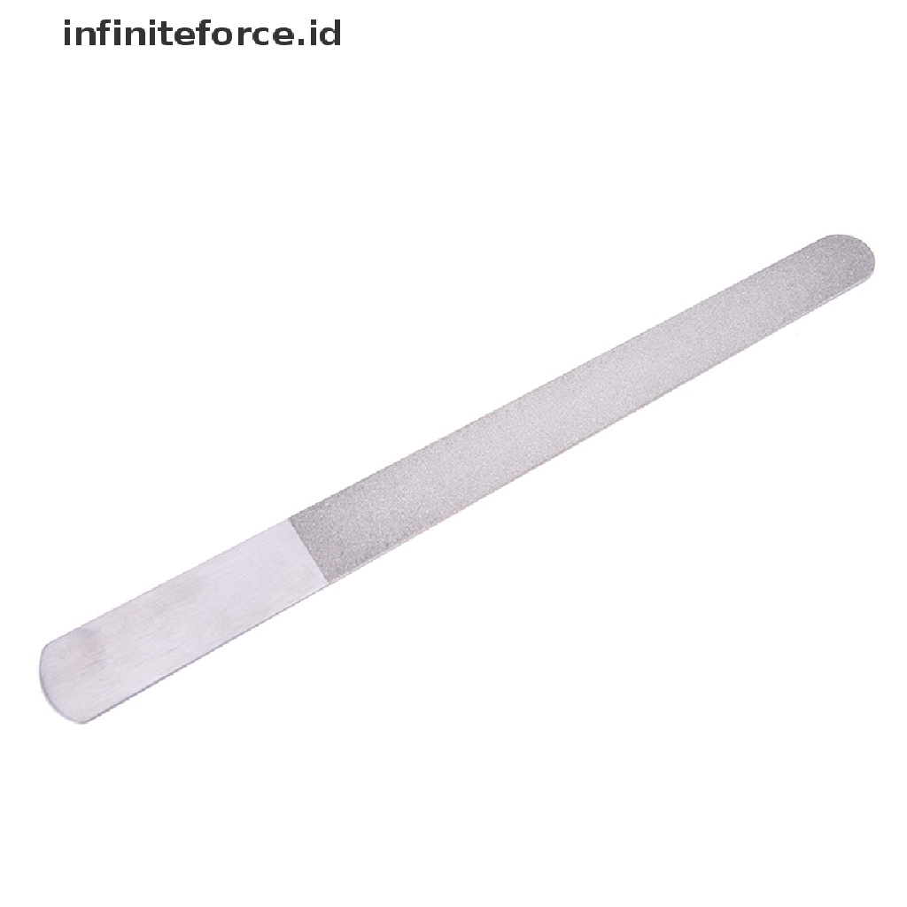 Infiniteforce.id Kikir Kuku Dua Sisi Bahan Stainless Steel Untuk Manicure / Pedicure