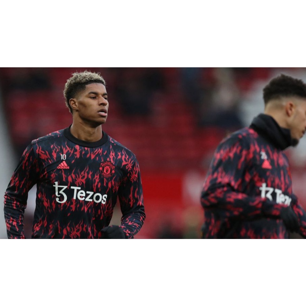 Jersey Baju Bola Mu Pre-Match Fiery Tezos 2022 Grade Ori