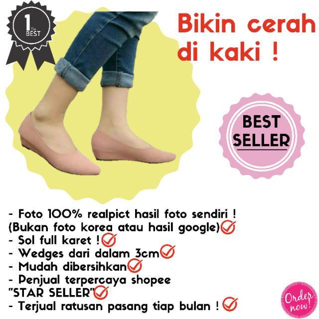 Fsb - Sepatu Basic Wedges  Wanita (My 03 - Series)