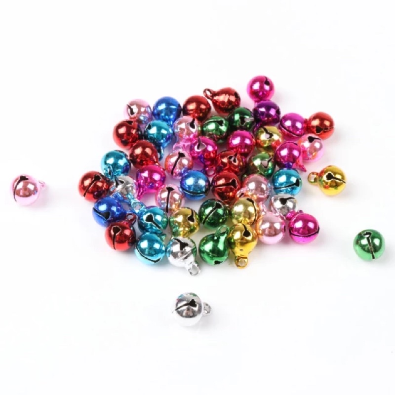 Jual Lonceng Warna 10mm / Lusin | Lonceng Warna Warni | Klintingan 10mm