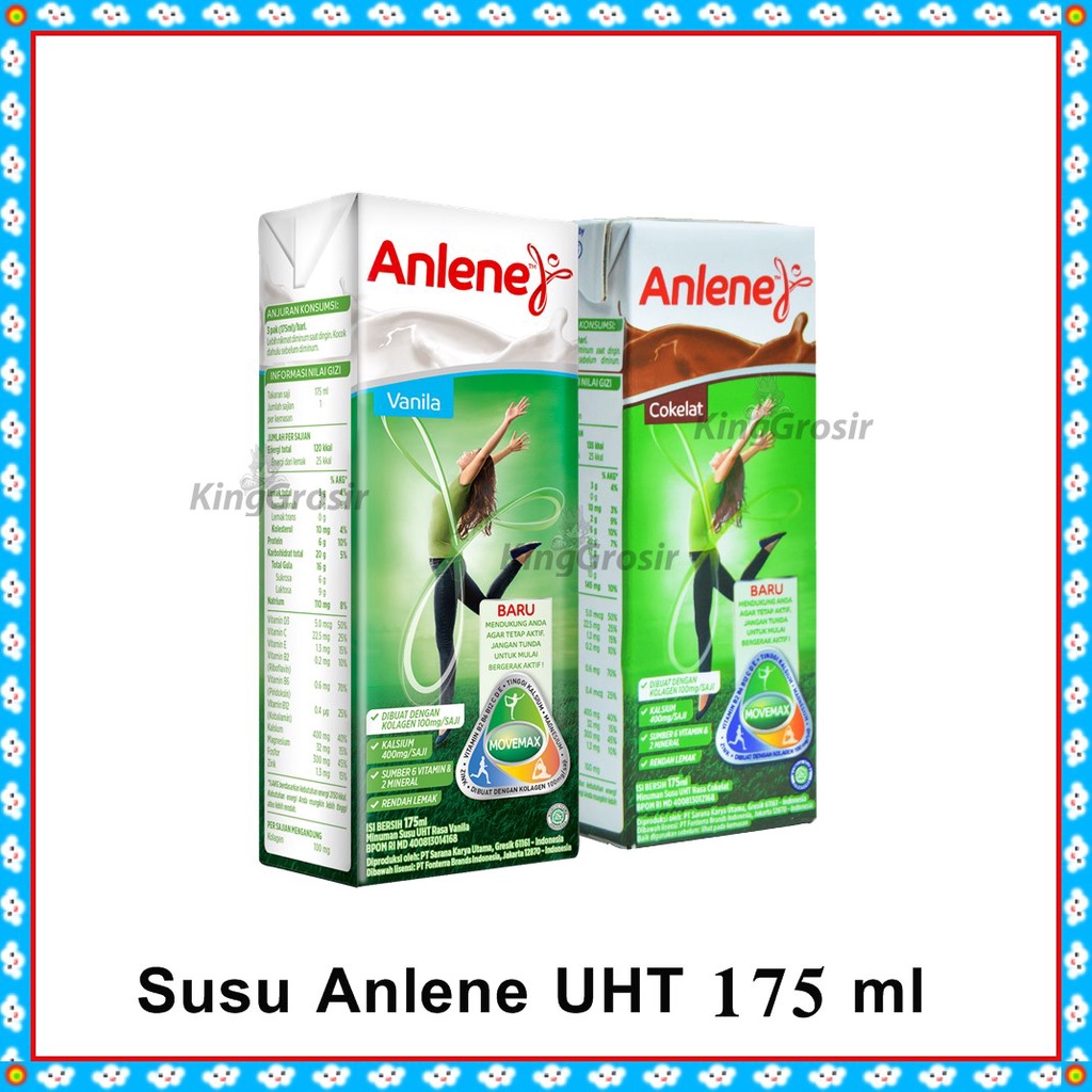 Susu Anlene UHT 175 ml / Susu Nutrisi Tulang Siap minum