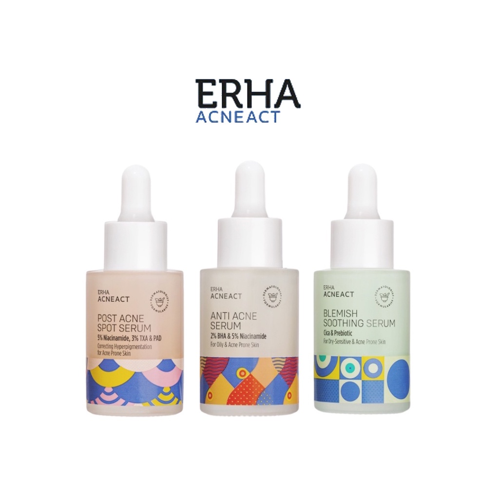 ERHA AcneAct serum series / serum jerawat | shooting serum | spot serum | anti acne serum