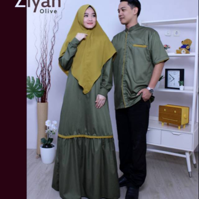 Gamis couple ziyan berbahan toyobo fodu ori by akifa