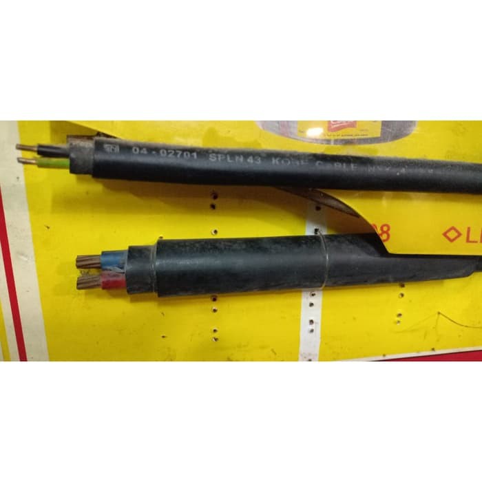 Kabel NYY / Cable NYY 4x25mm / 4x25 mm Hitam merk Jembo Meteran