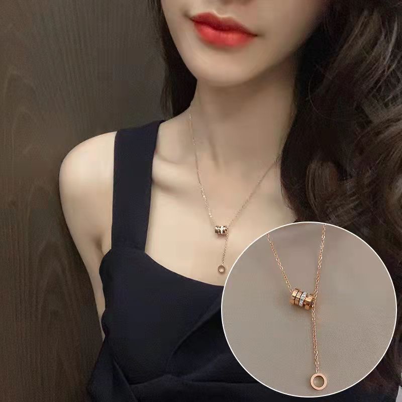 (Hello Girl) ZX03 Kalung Permata Wanita Import