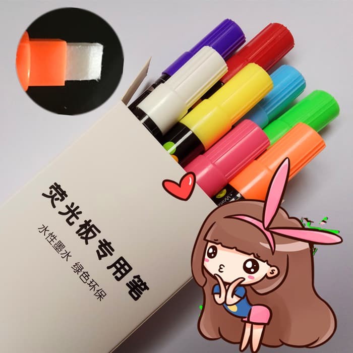 

Terbatas Ruibao Spidol Untuk Led Writing Board Satu Set 8 Pcs Murah
