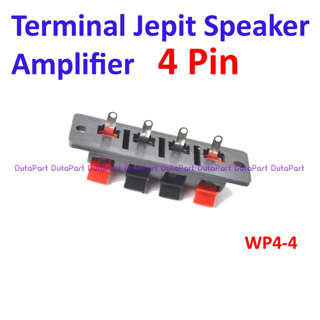 Terminal Jepit 4 Pin Speaker Amplifier Kabel Power Box 4P 4Pin WP4-4