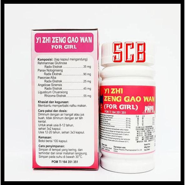Grow Up Pills For GIRL - Yi Zhi Zeng Gao Wan / Obat Peninggi Badan