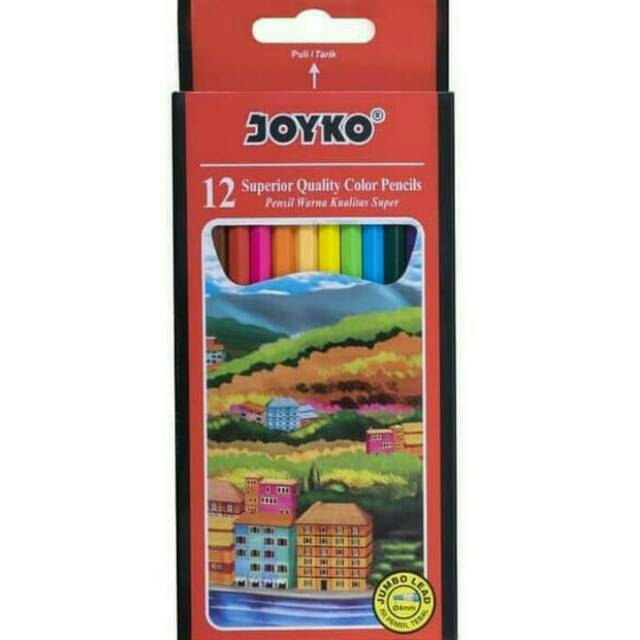 

Pensil warna CP-113 Superior 12 warna Joyko Panjang