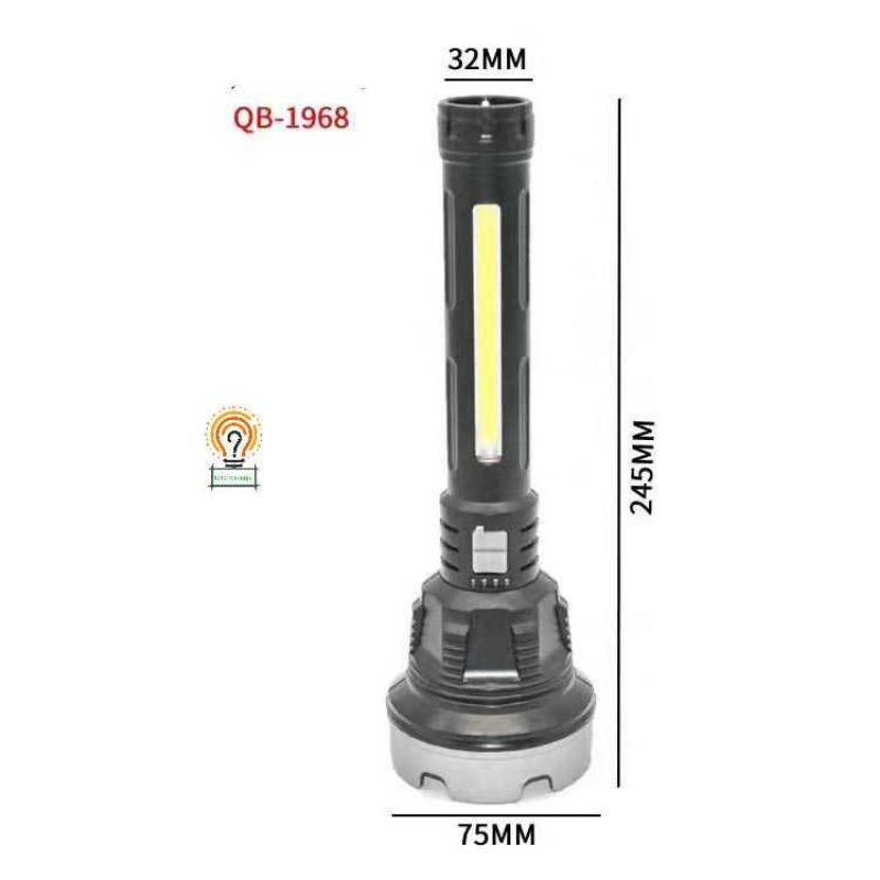 Senter COB USB Charging / Flashlight Senter Super Terang QB 1968 &amp; BL 830