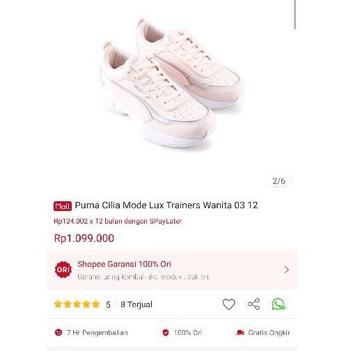 puma cilia mode lux trainers