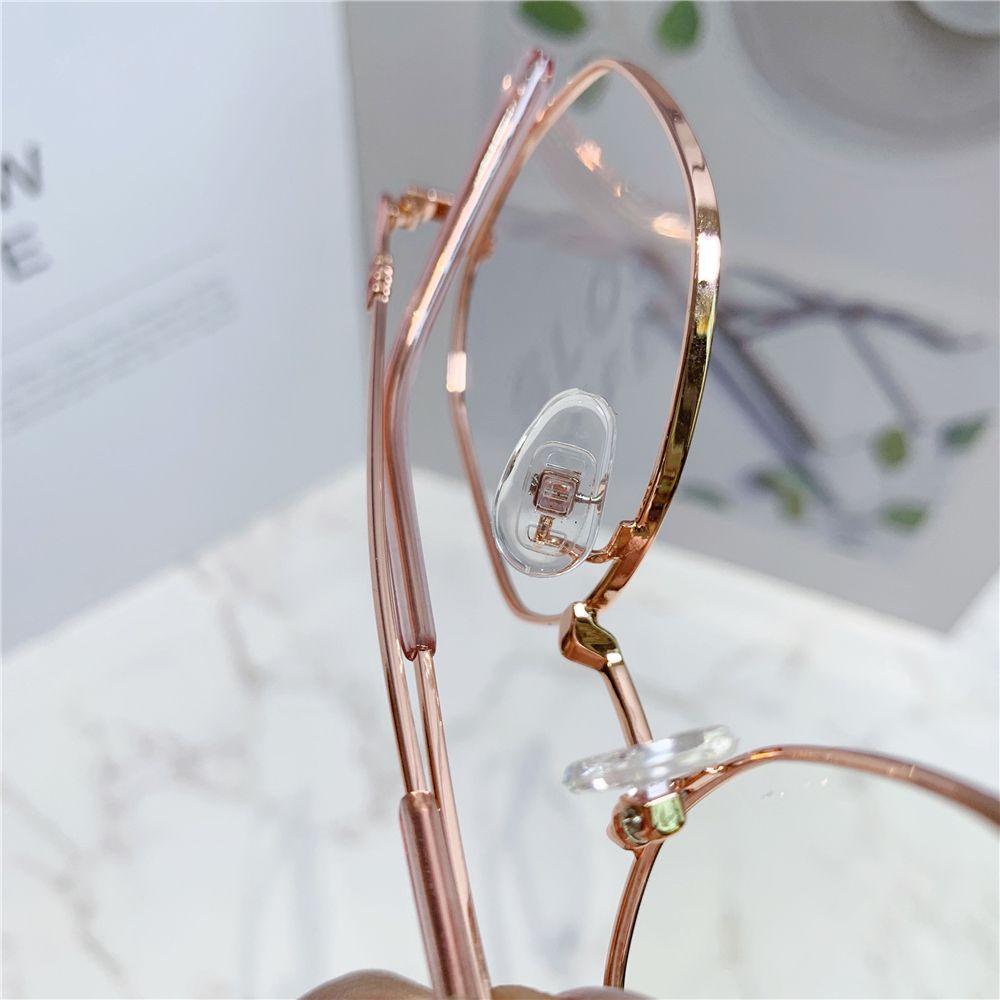 Nanas Kacamata Lensa Yang Dapat Diganti Trendy Bingkai Kecil Bingkai Logam Kacamata Kacamata Kantor