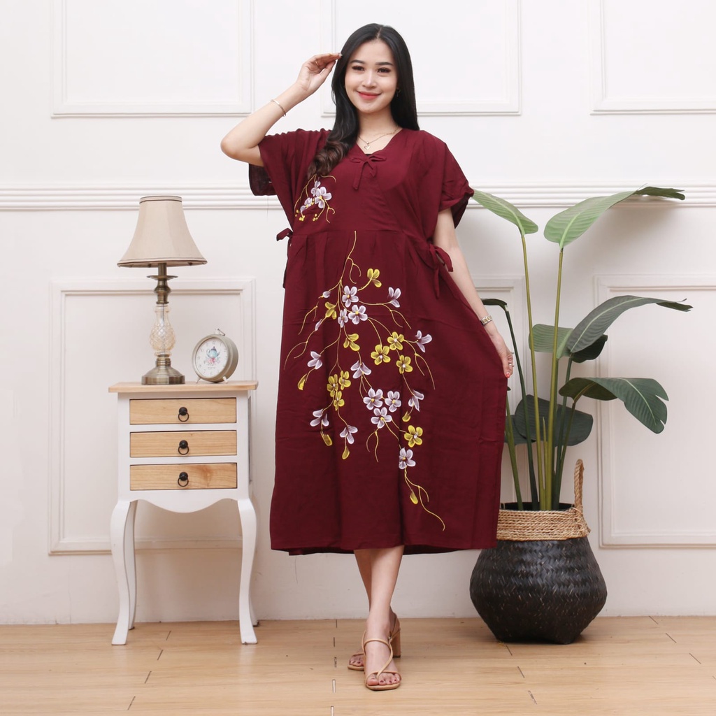 DASTER LUKIS BUNGA KIMONO JUMBO TERBARU