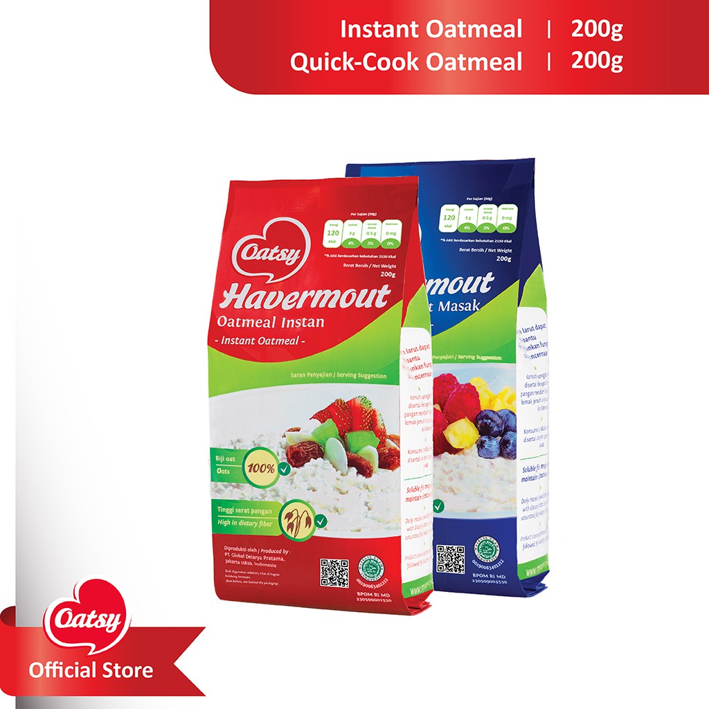 

OATSY Special Mix Pack (OATSY Instant 200g & OATSY Quick Cook 200g)