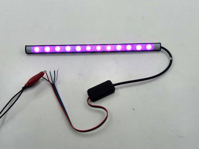 LAMPU PLAT NOMOR MOTOR RGB + BISA SEN RUNNING