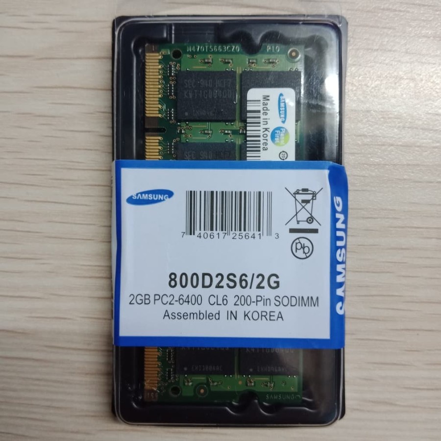 SAMSUNG SODIM DDR2 2GB PC6400 800mhz