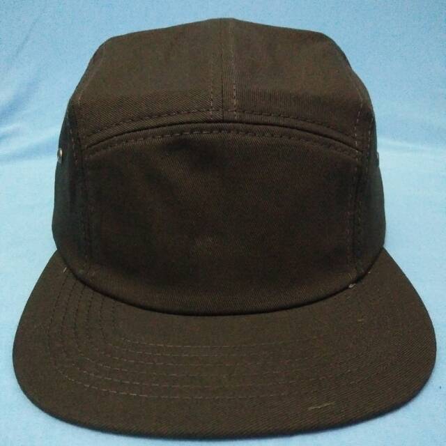 Topi Snapback 5 Panel Polos Bahan dril