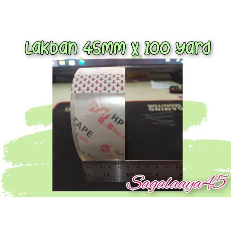 

lakban bening super clear HP TAPE 45mm x 100 yard