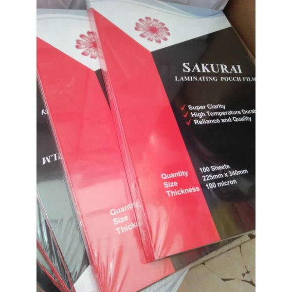

plastik laminating ukuran folio SAKURAI