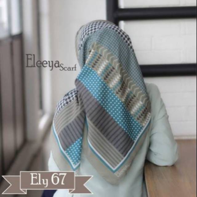 HIJAB SEGIEMPAT MOTIF PRINTING II Eleeya Scarf ELY  67