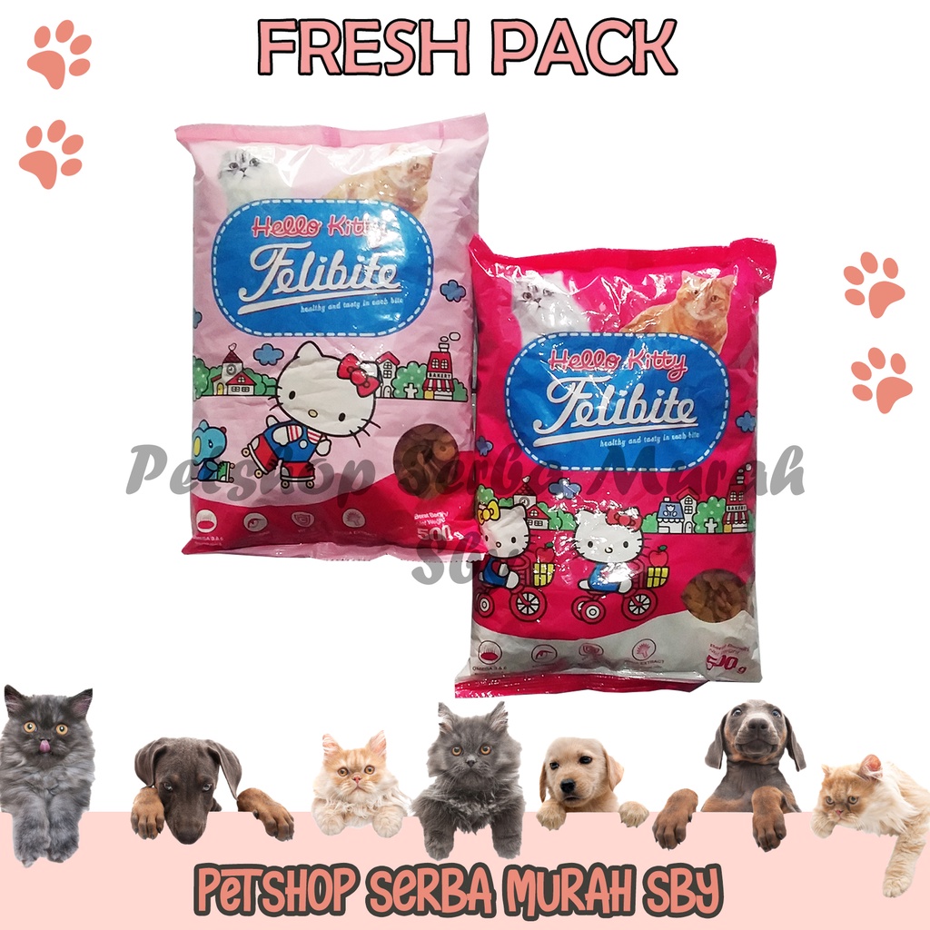 Felibite Bentuk Donat &amp; Ikan Freshpack 500gr - Makanan Kering Kucing