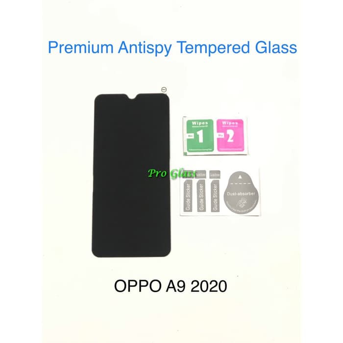 OPPO A9 2020 Privacy Anti Spy / Antispy Premium Tempered Glass