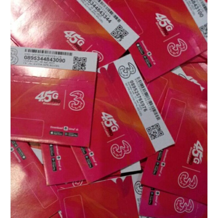 TRI (KARTU PERDANA KOSONG/ BAHAN)