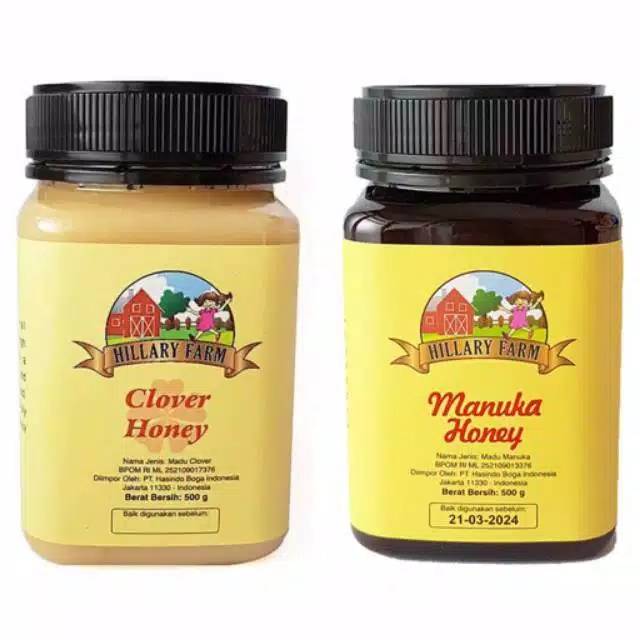 

Hillary Farm Manuka Honey + Clover Honey Paket
