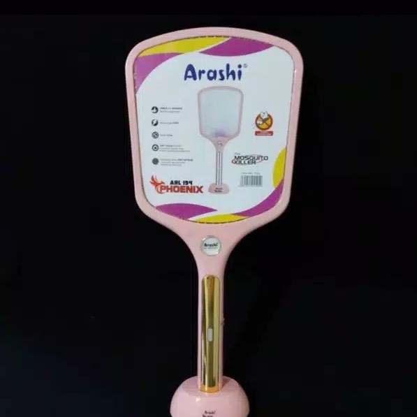 ARASHI ARL 194 PHOENIX - Raket Nyamuk / Alat Penangkap Nyamuk / Pembasmi Serangga 2in1