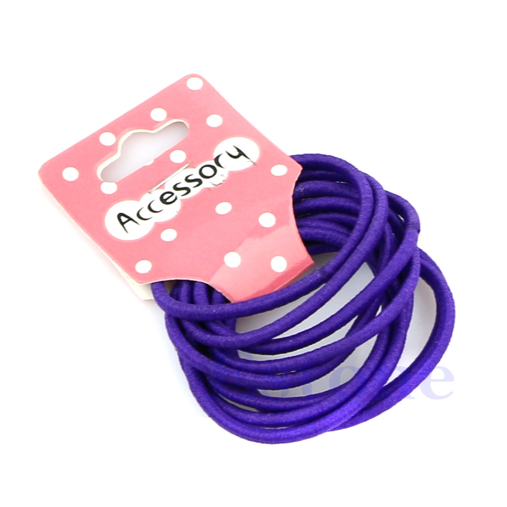 Zzz Lot Baru Warna Campur Bayi Perempuan Anak Kecil Karet Rambut Ikat Elastis Ponytail Holder