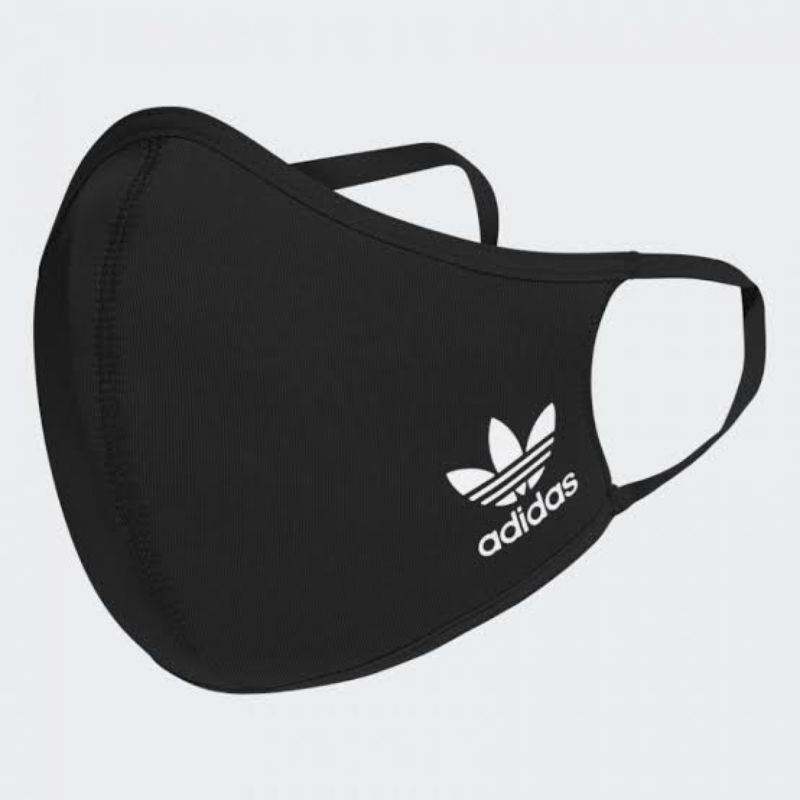 Official Masker Original ADIDAS Face Mask Hitam BNWT