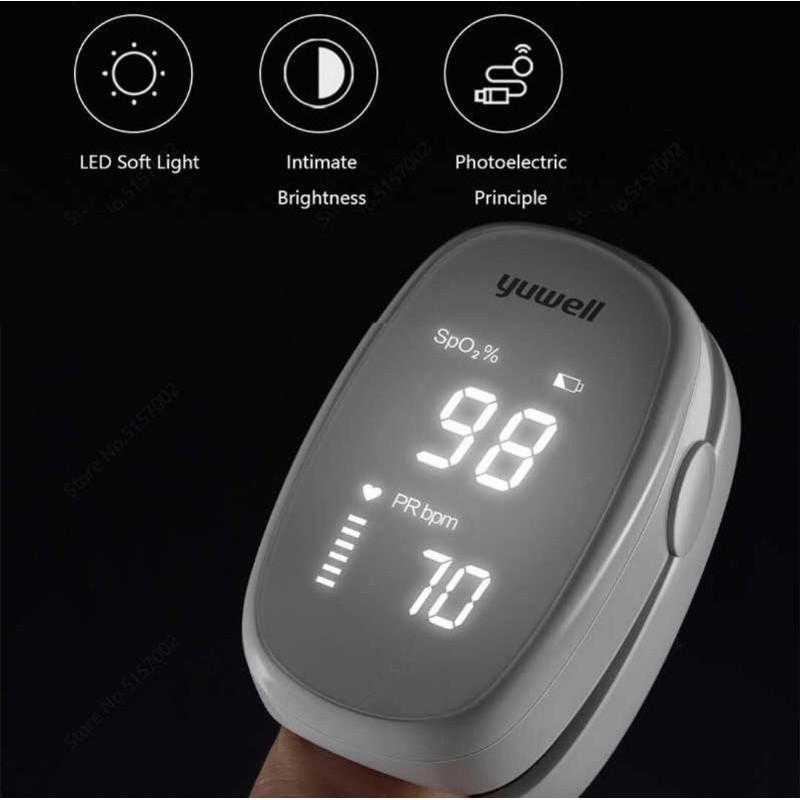 Pulse Oximeter Yuwell YX102 / Alat Ukur Kadar Oksigen Dalam Darah Original Yuwell