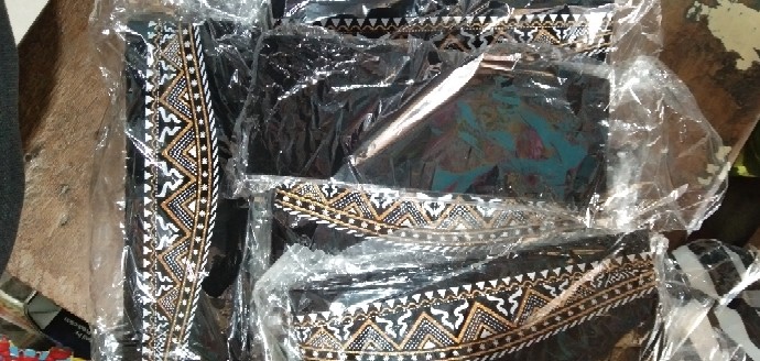 Songkok Batik Kolosebo - Peci Sablon Motif Biru Emas Silver Kopiah Kopyah Kopeah Ac Anak Dewasa