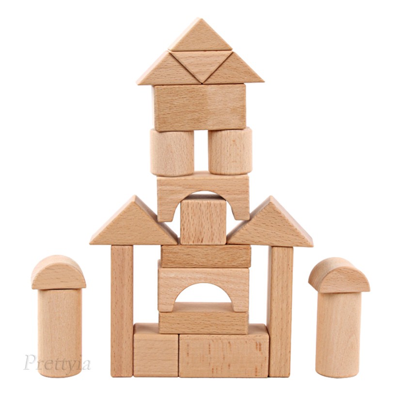 solid wood building blocks