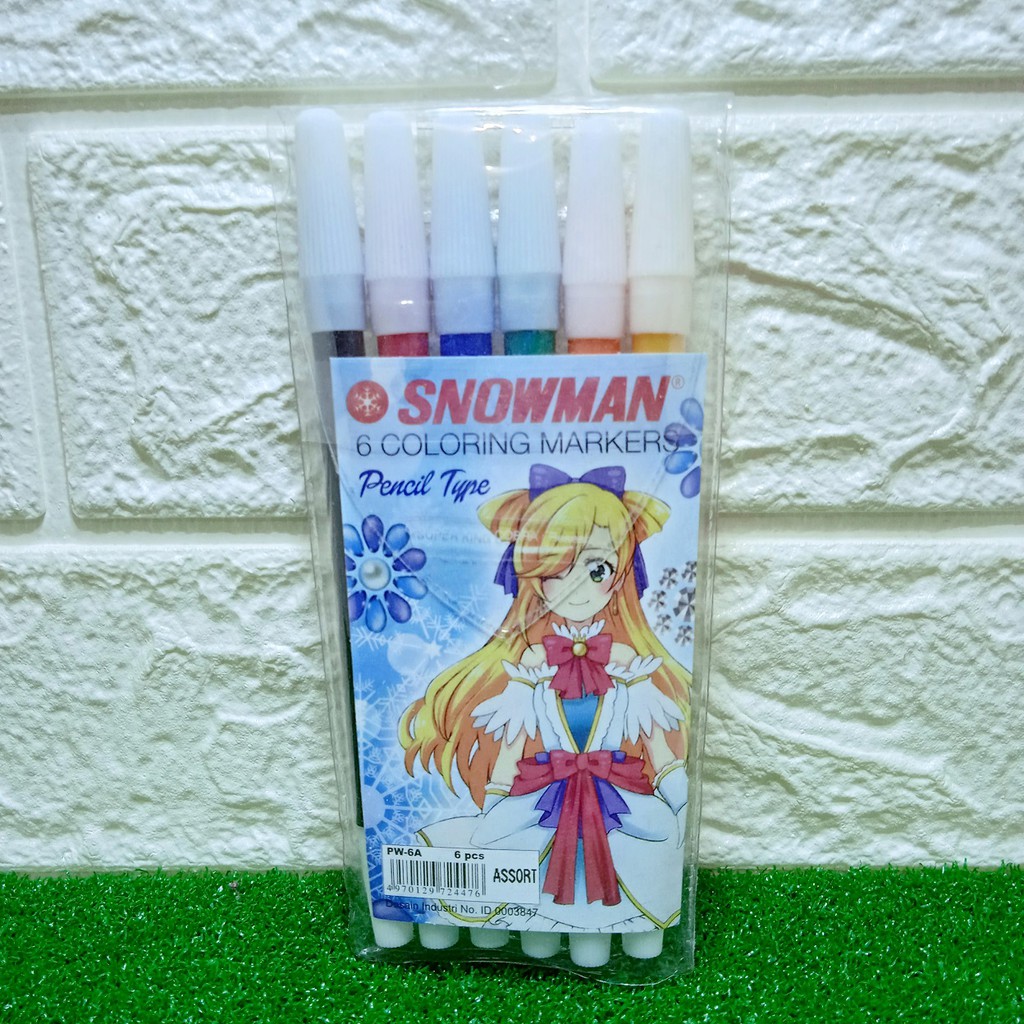 

Spidol SNOWMAN Marker Pencil 6W - ATK