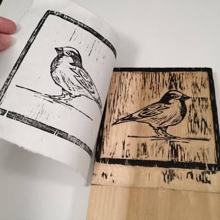 

Cat grafis cukil kayu cat print making lino etsa wood carving grafis