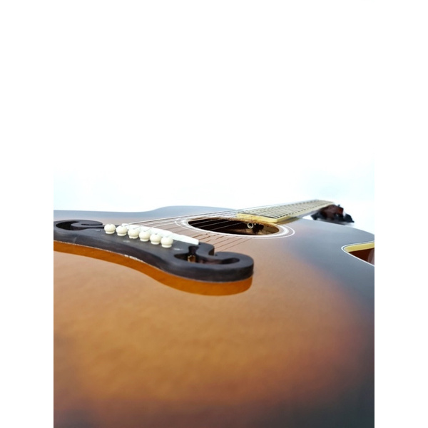 Gitar Akustik Merk Gibson Tipe J200 Jumbo Warna Sunburst Spruce Senar String Jumbo Trusrod Murah