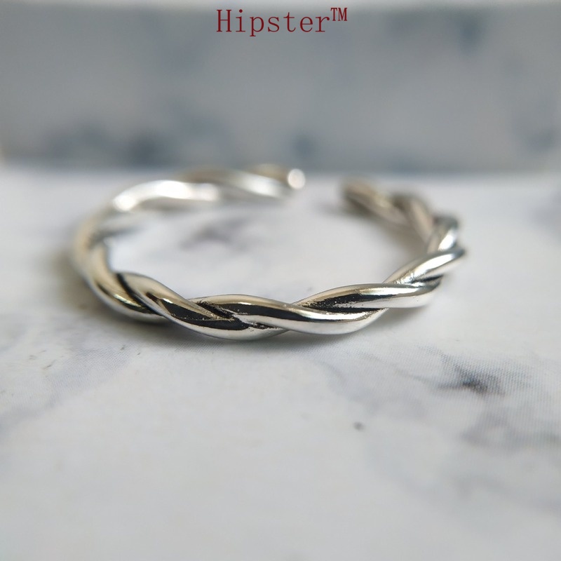 Popular Korean National Style Personalized Winding Braided Rope Open Ring